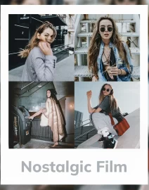 Nostalgic Film Lightroom Presets - A collection of 8 presets that give digital photos a vintage, retro feel reminiscent of classic film stocks.